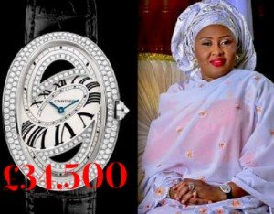 Aisha Buhari expensive watch image